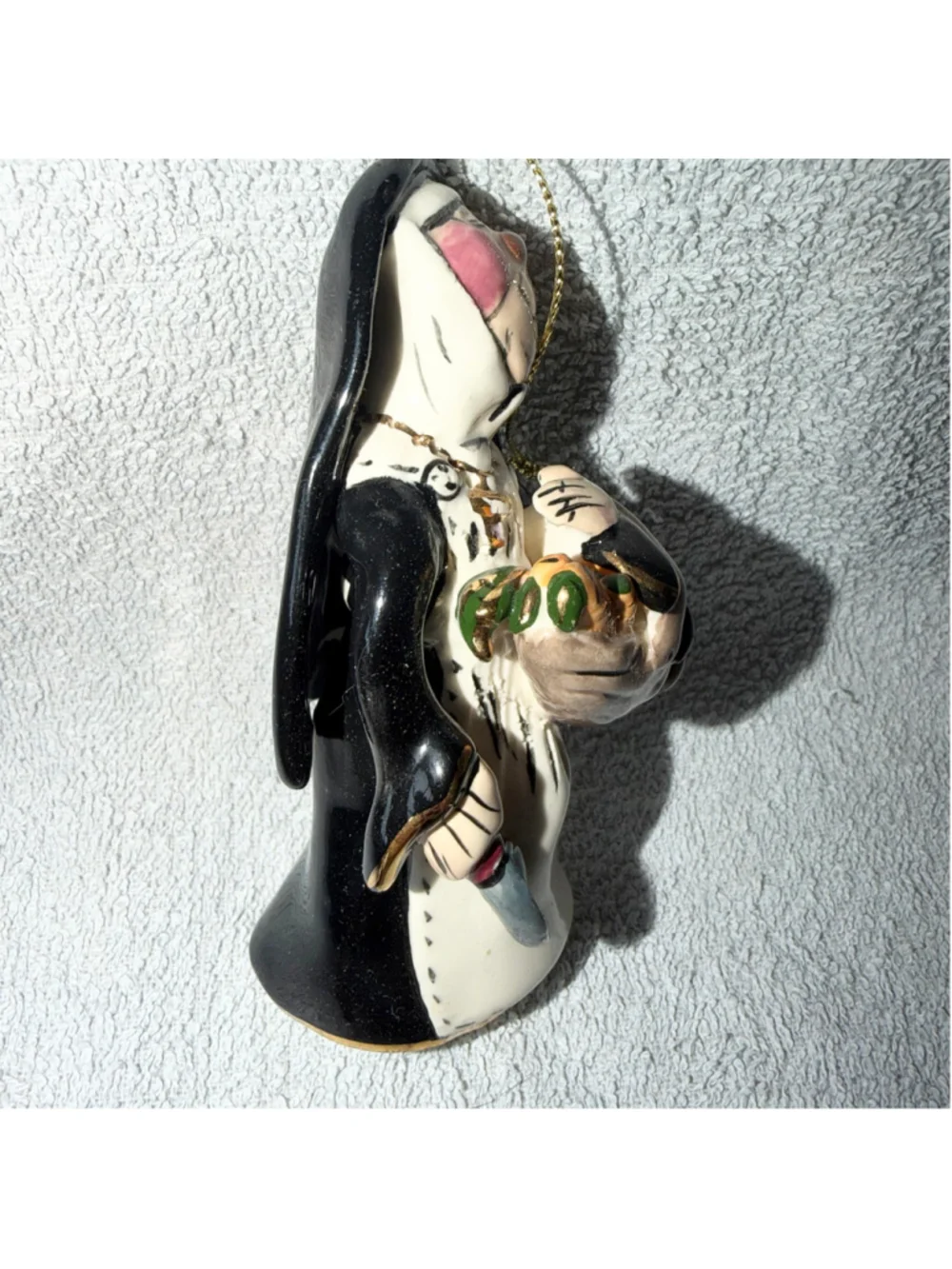 Vintage 2001 Blue Sky Heather Goldminc Clayworks Sister Bountiful Nun Ornament